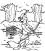 Plansa de colorat cu Robin Hood 5 7